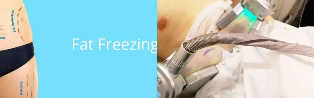 multi areas of a persons body having coolsculpting Weymouth treatment