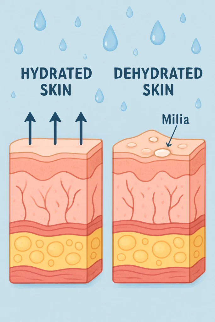 The importance of hydration and milia production Weymouth