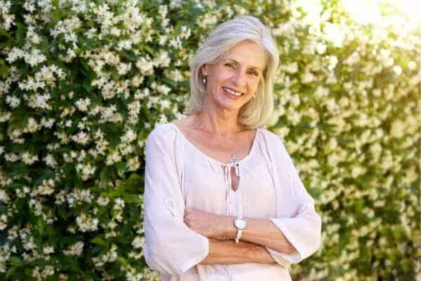 Older woman happy with urinary incontinence treatment Weymouth